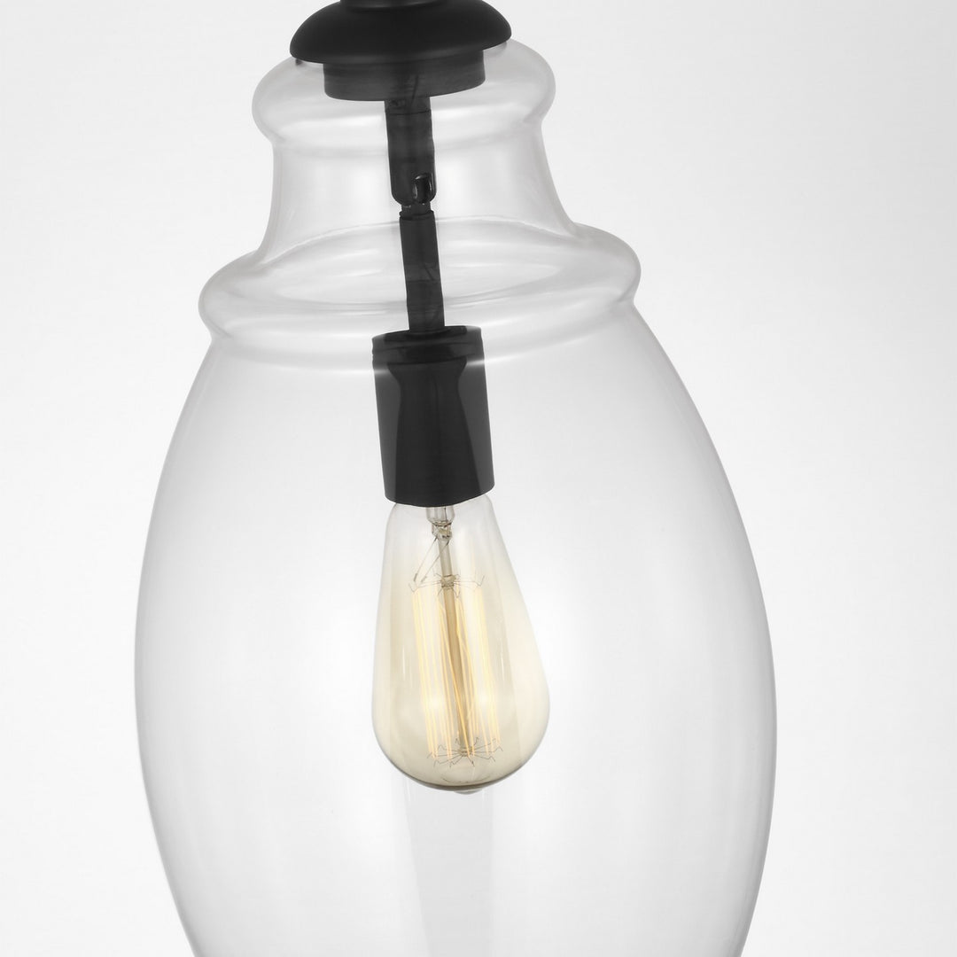Generation Lighting Canada - P1484MBK - One Light Pendant - Marino - Midnight Black