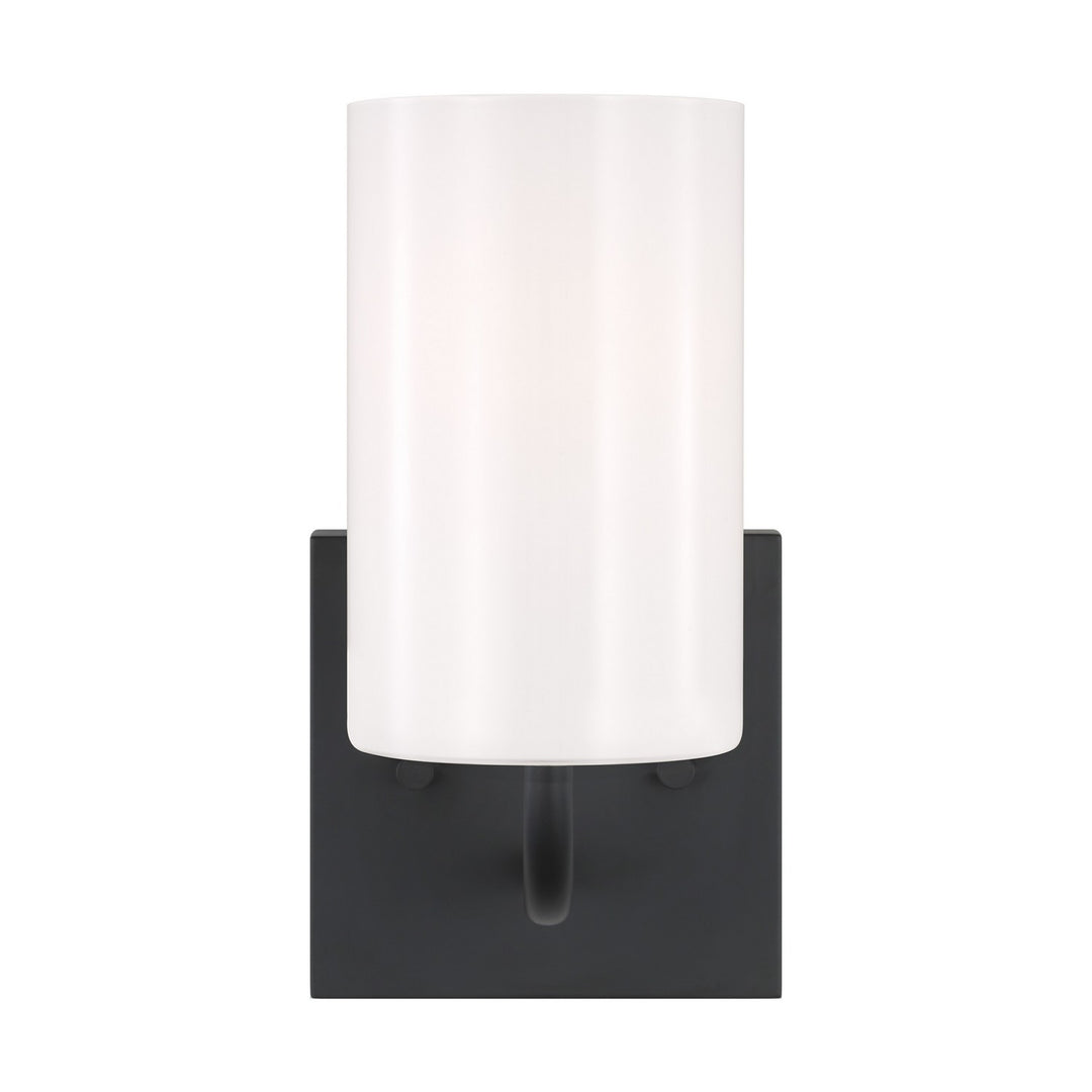 Generation Lighting Canada - GLV1001MBK - One Light Vanity - Rhett - Midnight Black