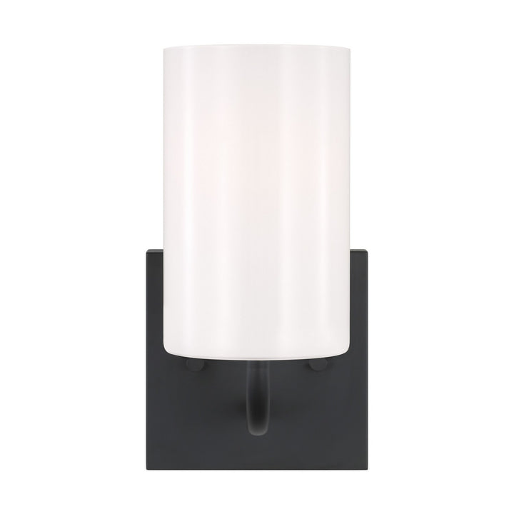 Generation Lighting Canada - GLV1001MBK - One Light Vanity - Rhett - Midnight Black