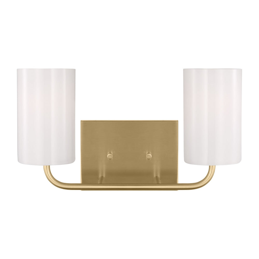 Generation Lighting Canada - GLV1002SB - Two Light Vanity - Rhett - Satin Brass