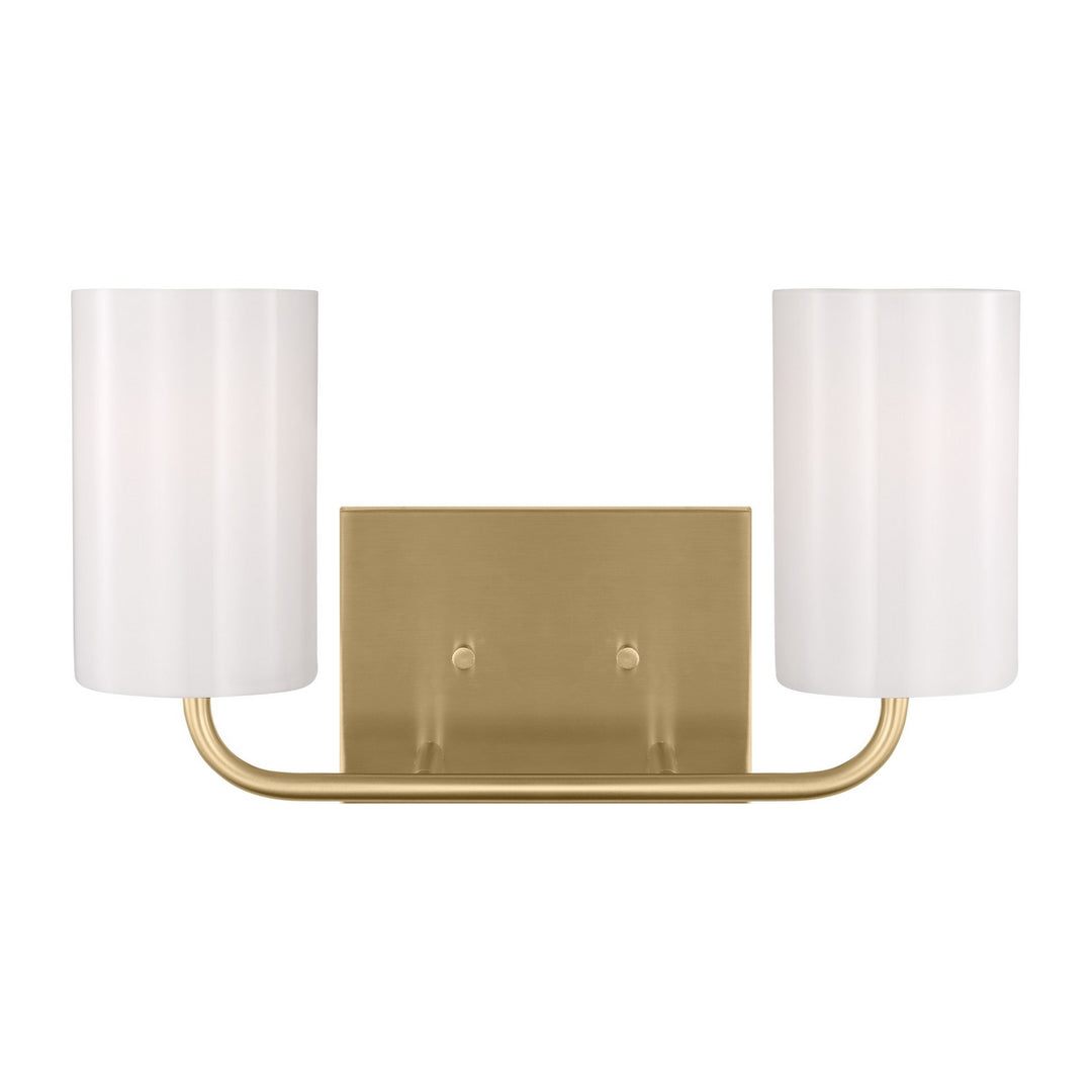 Generation Lighting Canada - GLV1002SB - Two Light Vanity - Rhett - Satin Brass