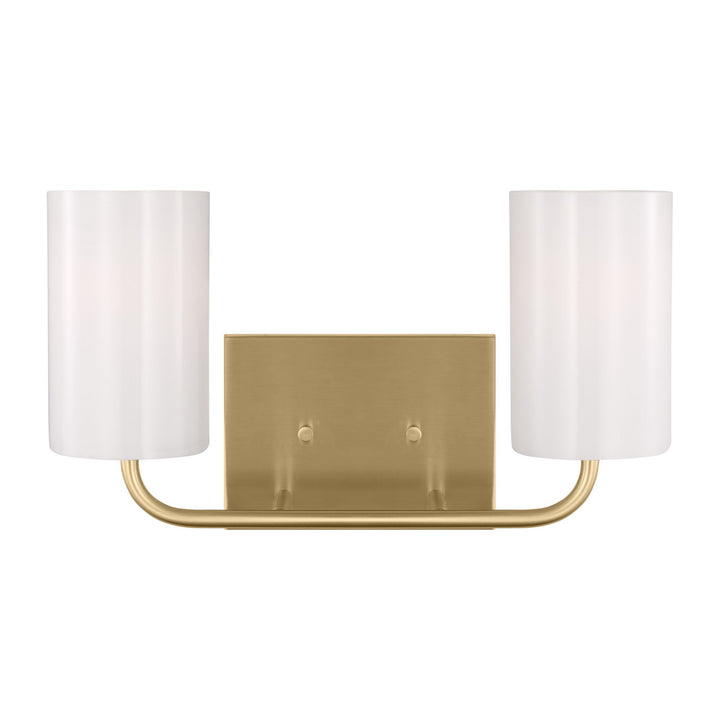 Generation Lighting Canada - GLV1002SB - Two Light Vanity - Rhett - Satin Brass