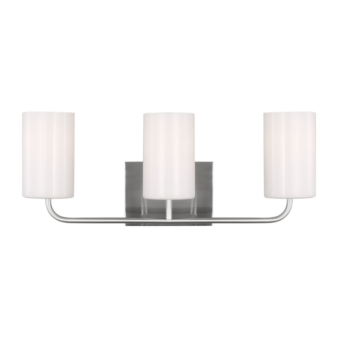 Generation Lighting Canada - GLV1003BS - Three Light Vanity - Rhett - Brushed Steel
