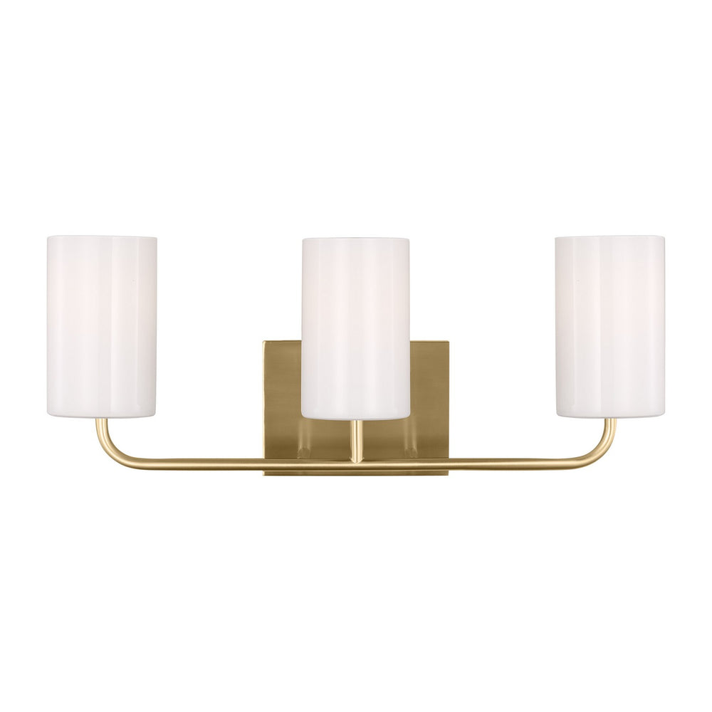 Generation Lighting Canada - GLV1003SB - Three Light Vanity - Rhett - Satin Brass