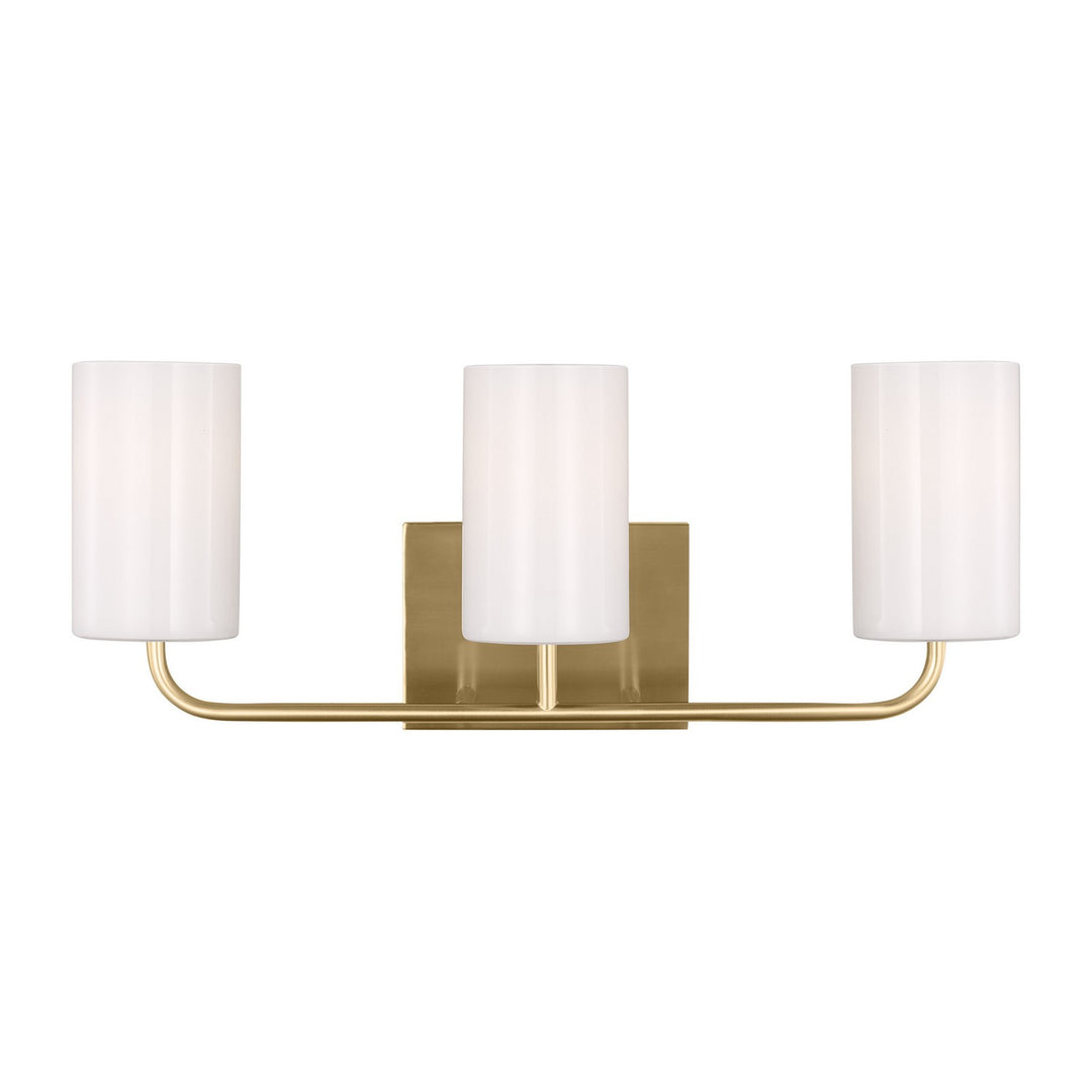 Generation Lighting Canada - GLV1003SB - Three Light Vanity - Rhett - Satin Brass