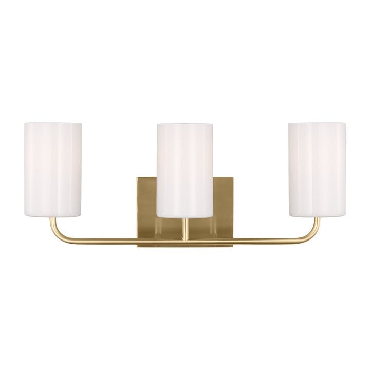 Generation Lighting Canada - GLV1003SB - Three Light Vanity - Rhett - Satin Brass