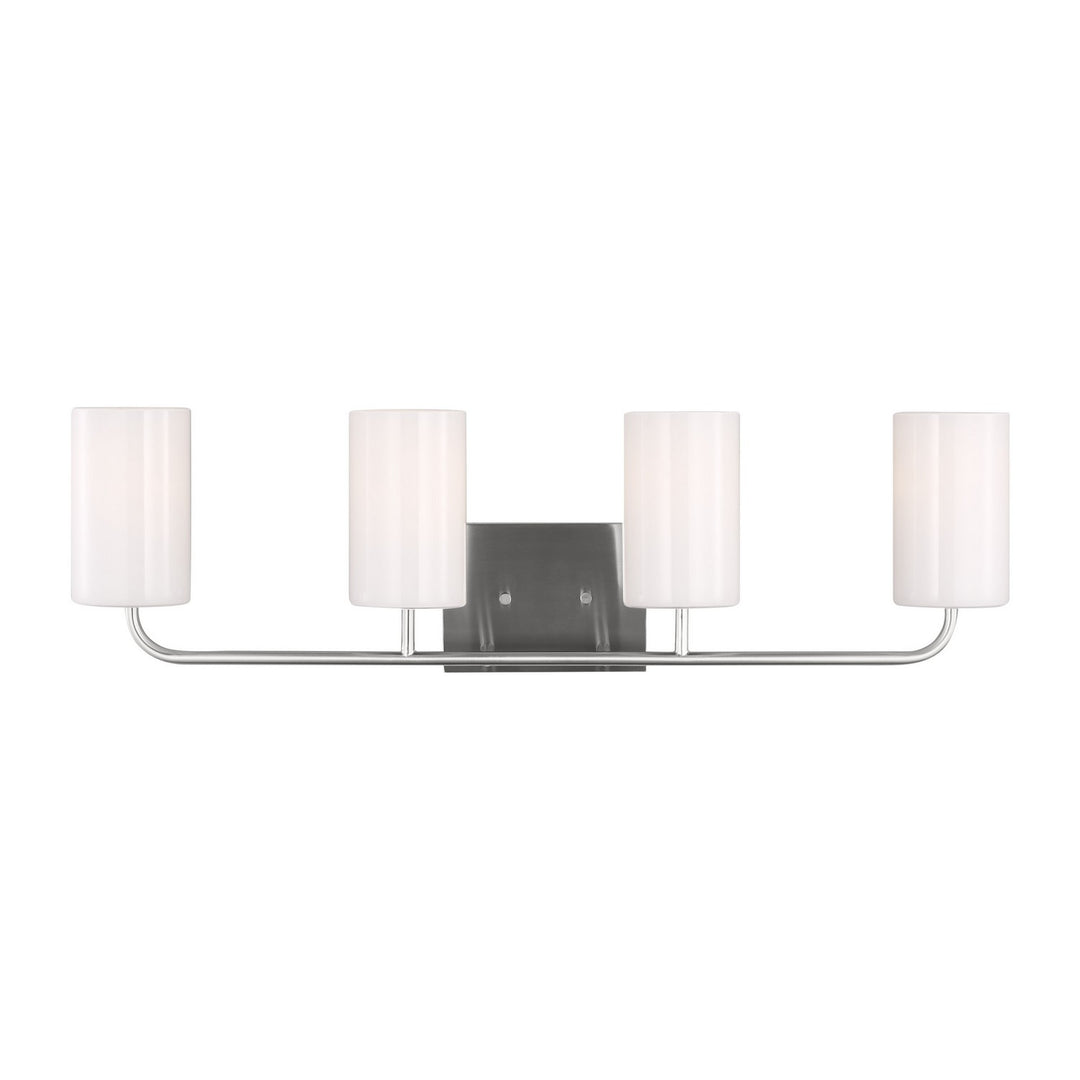Generation Lighting Canada - GLV1004BS - Four Light Vanity - Rhett - Brushed Steel