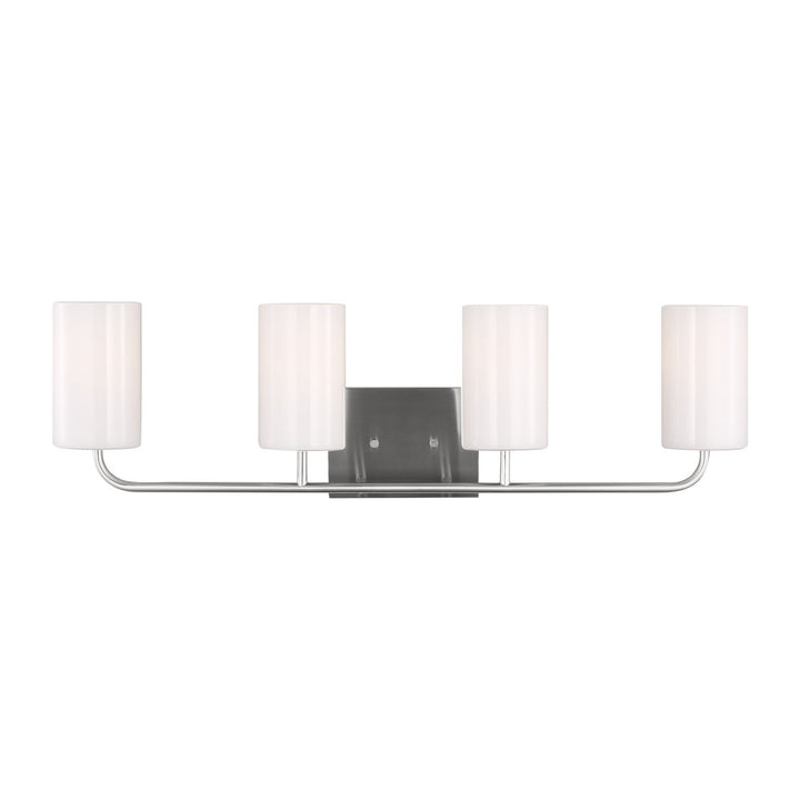 Generation Lighting Canada - GLV1004BS - Four Light Vanity - Rhett - Brushed Steel