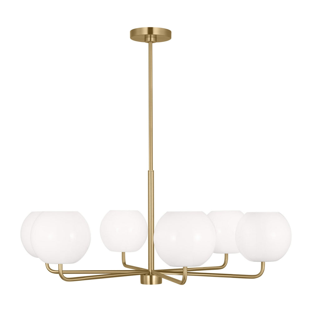 Generation Lighting Canada - GLC1066SB - Six Light Chandelier - Rory - Satin Brass