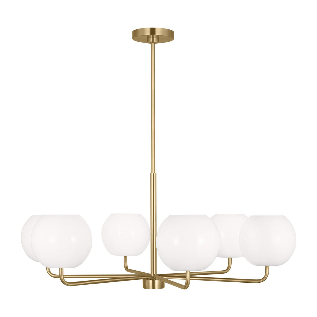 Generation Lighting Canada - GLC1066SB - Six Light Chandelier - Rory - Satin Brass