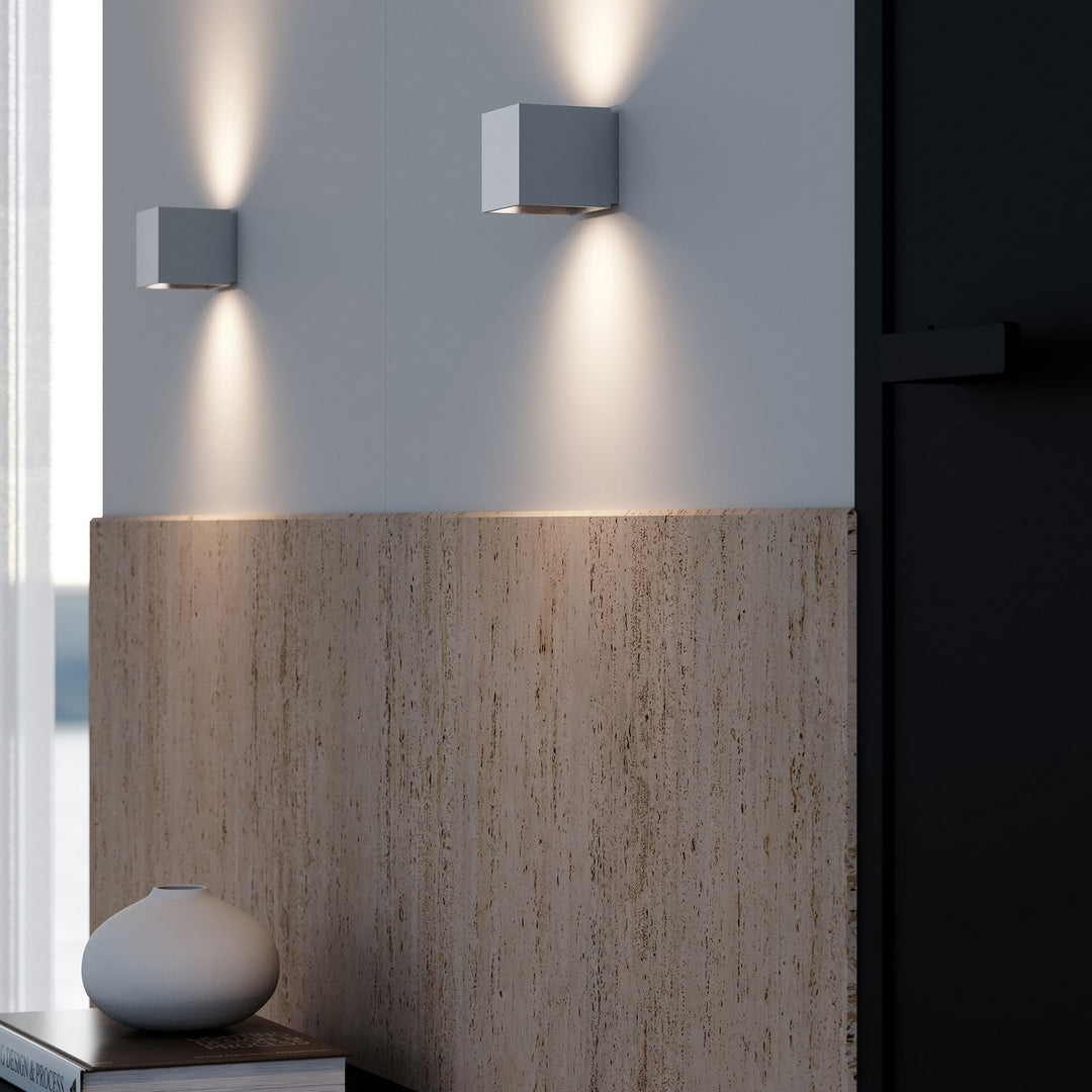 Sonneman - 7520.77 - LED Wall Sconce - Qube - Natural Anodized