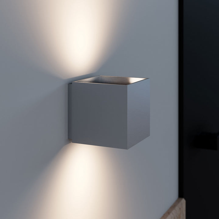 Sonneman - 7520.77 - LED Wall Sconce - Qube - Natural Anodized