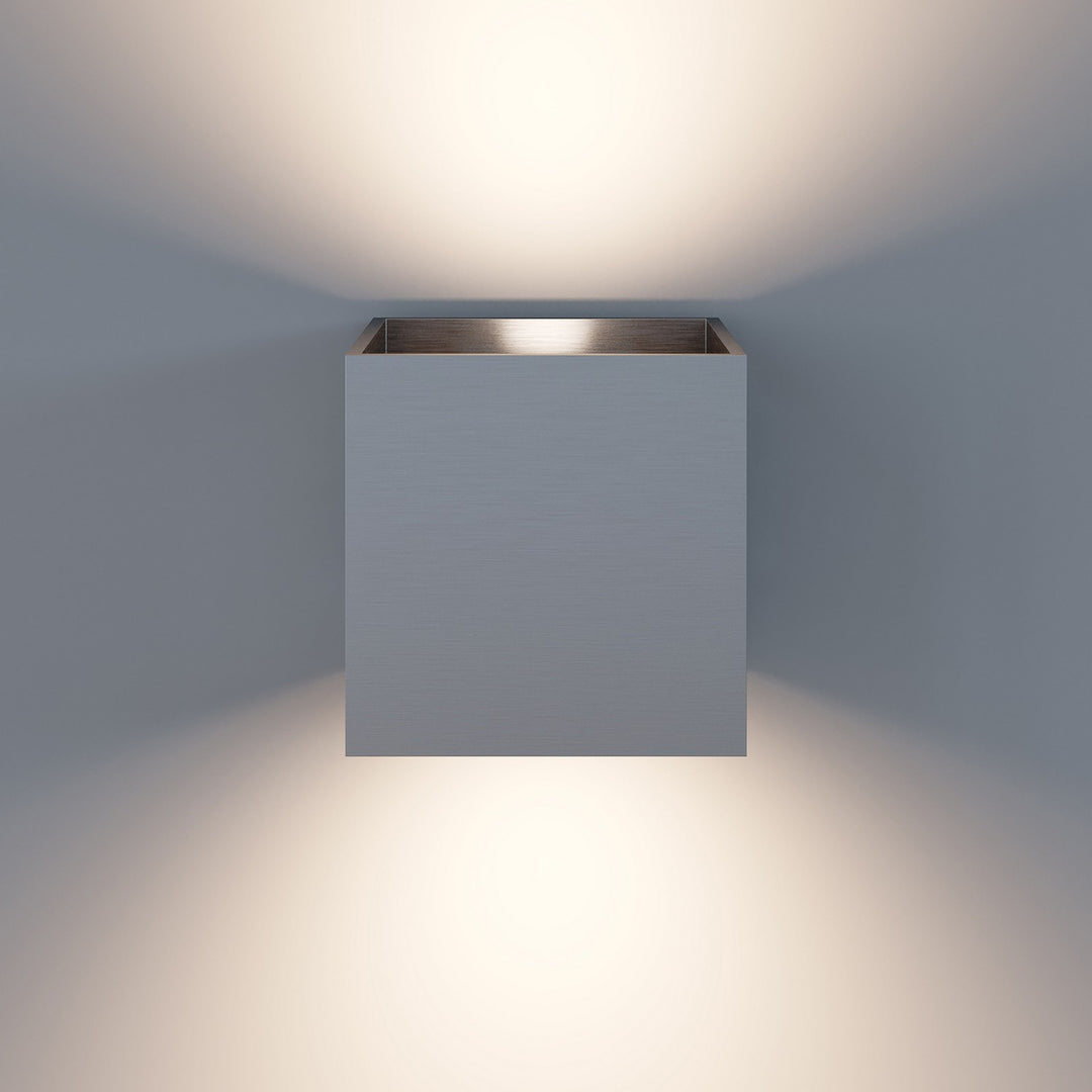 Sonneman - 7520.77 - LED Wall Sconce - Qube - Natural Anodized