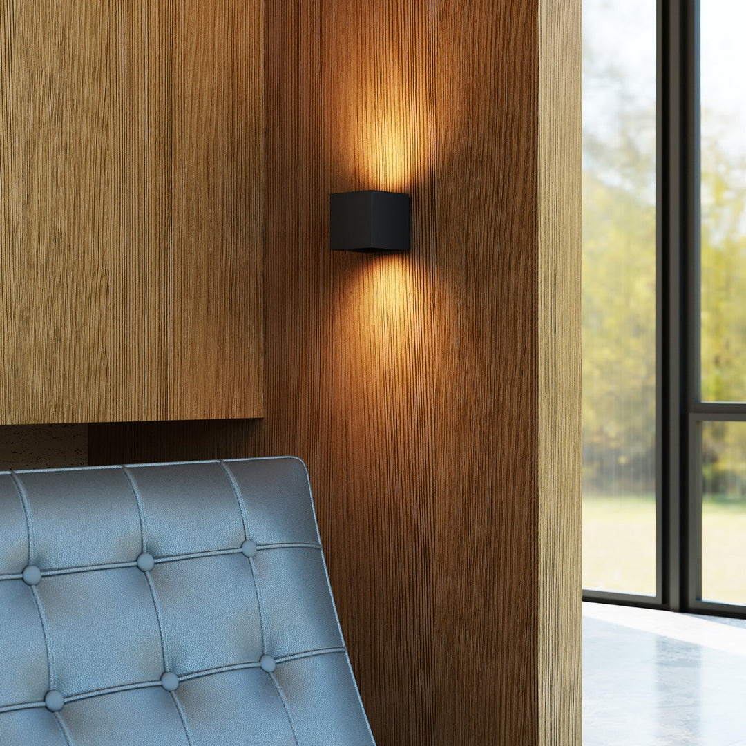 Sonneman - 7520.97 - LED Wall Sconce - Qube - Textured Black