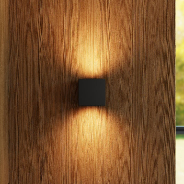 Sonneman - 7520.97 - LED Wall Sconce - Qube - Textured Black