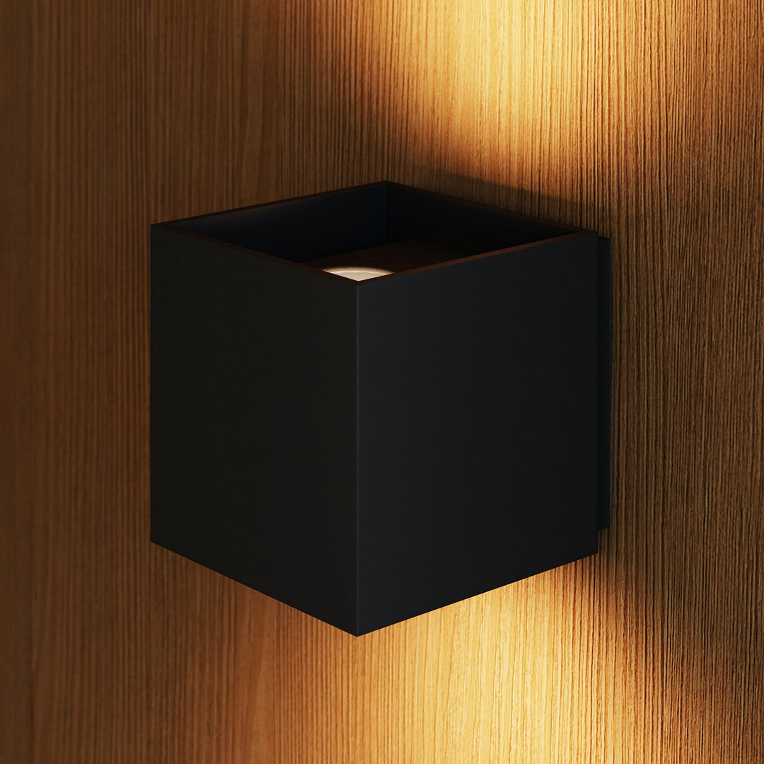Sonneman - 7520.97 - LED Wall Sconce - Qube - Textured Black