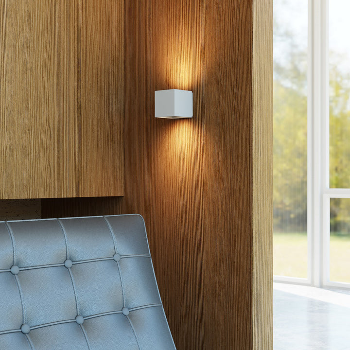 Sonneman - 7520.98 - LED Wall Sconce - Qube - Textured White