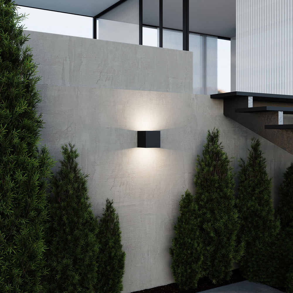 Sonneman - 7522.97 - LED Wall Sconce - Qube - Textured Black