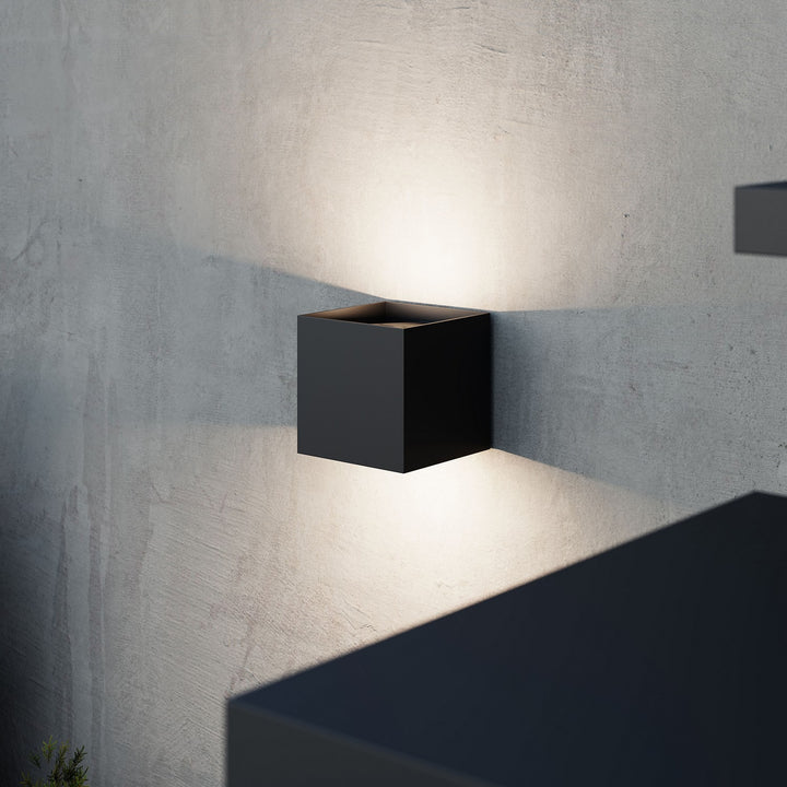 Sonneman - 7522.97 - LED Wall Sconce - Qube - Textured Black