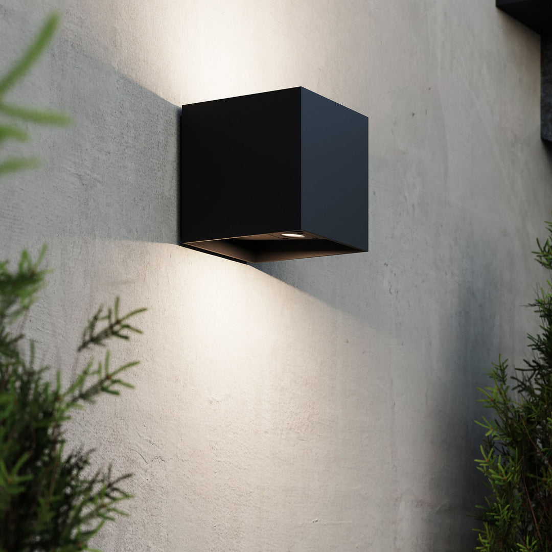 Sonneman - 7522.97 - LED Wall Sconce - Qube - Textured Black
