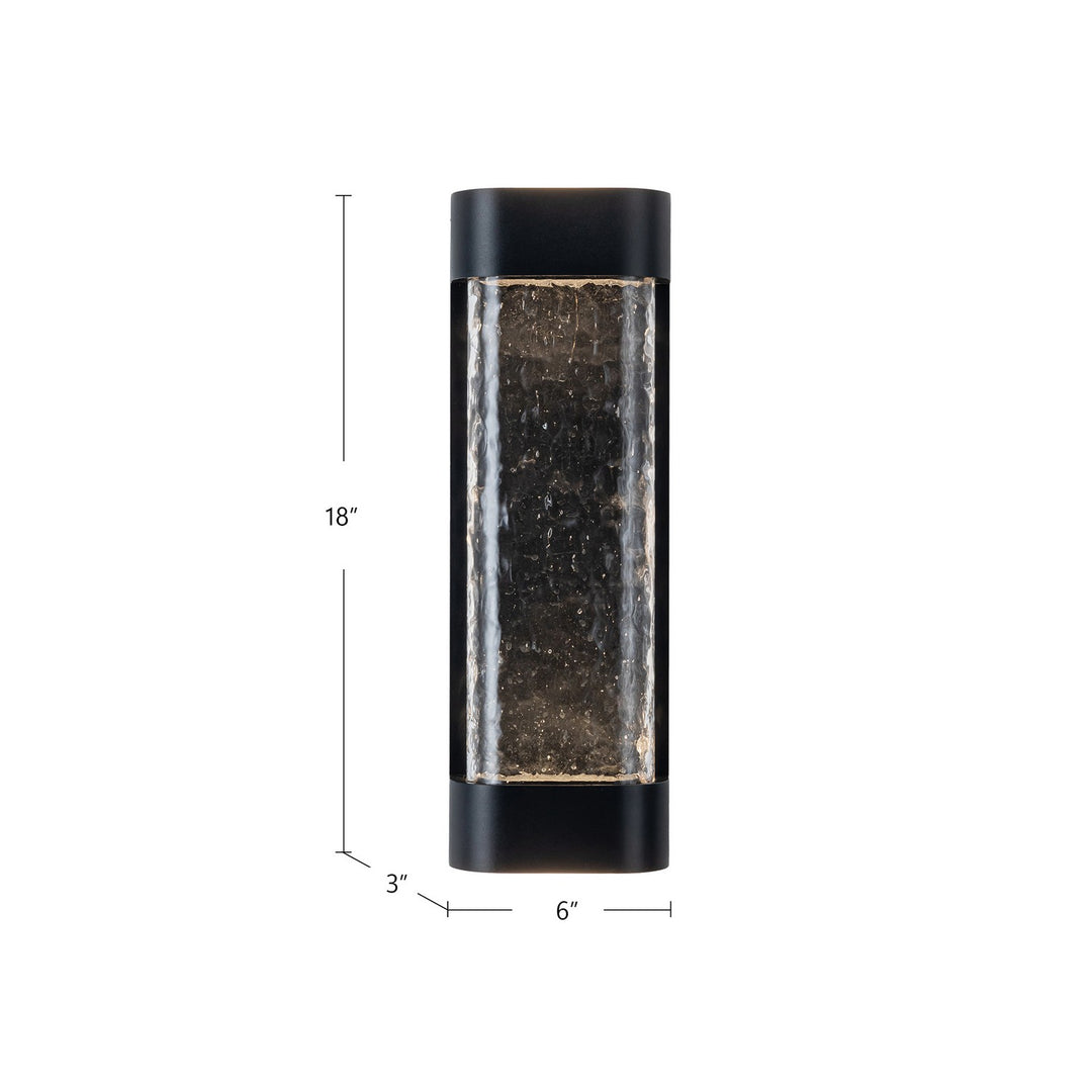 Kuzco Canada - EW75718-BK - LED Exterior Wall Sconce - Moondew - Black