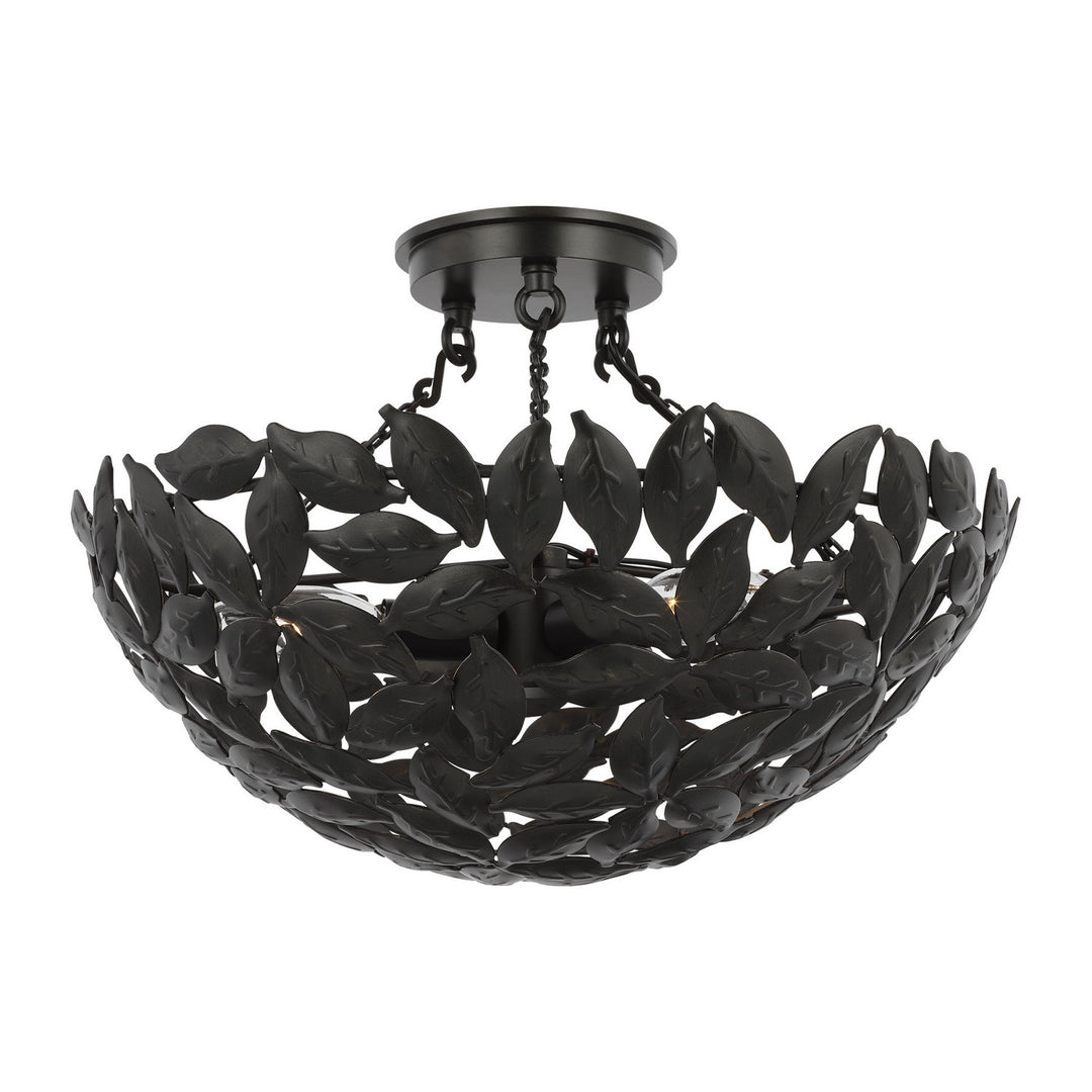 Visual Comfort Studio Canada - AF1173AI - Three Light Semi-Flush Mount - Kelan - Aged Iron