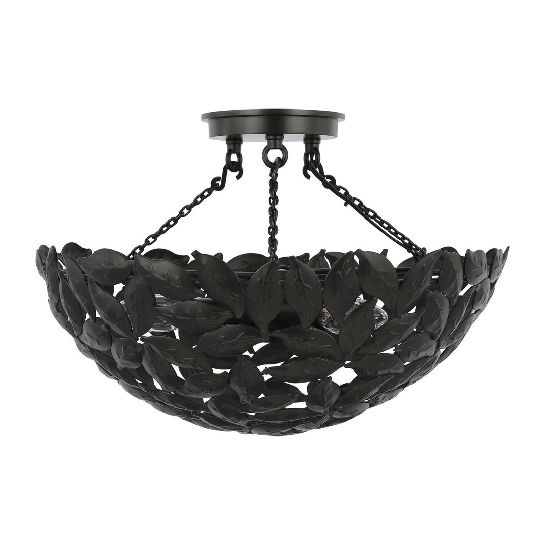 Visual Comfort Studio Canada - AF1173AI - Three Light Semi-Flush Mount - Kelan - Aged Iron