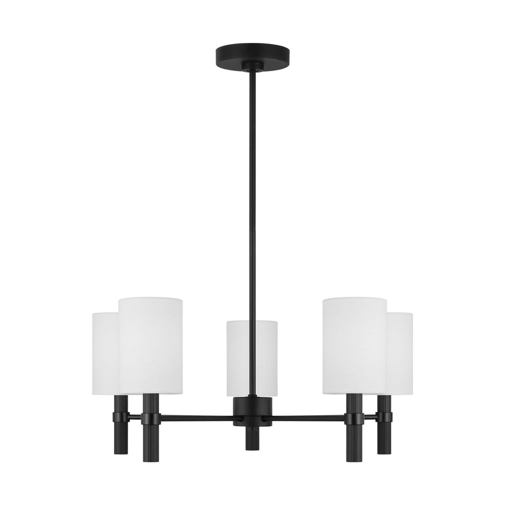Visual Comfort Studio Canada - DJC1135MBK - Five Light Chandelier - Manor - Midnight Black