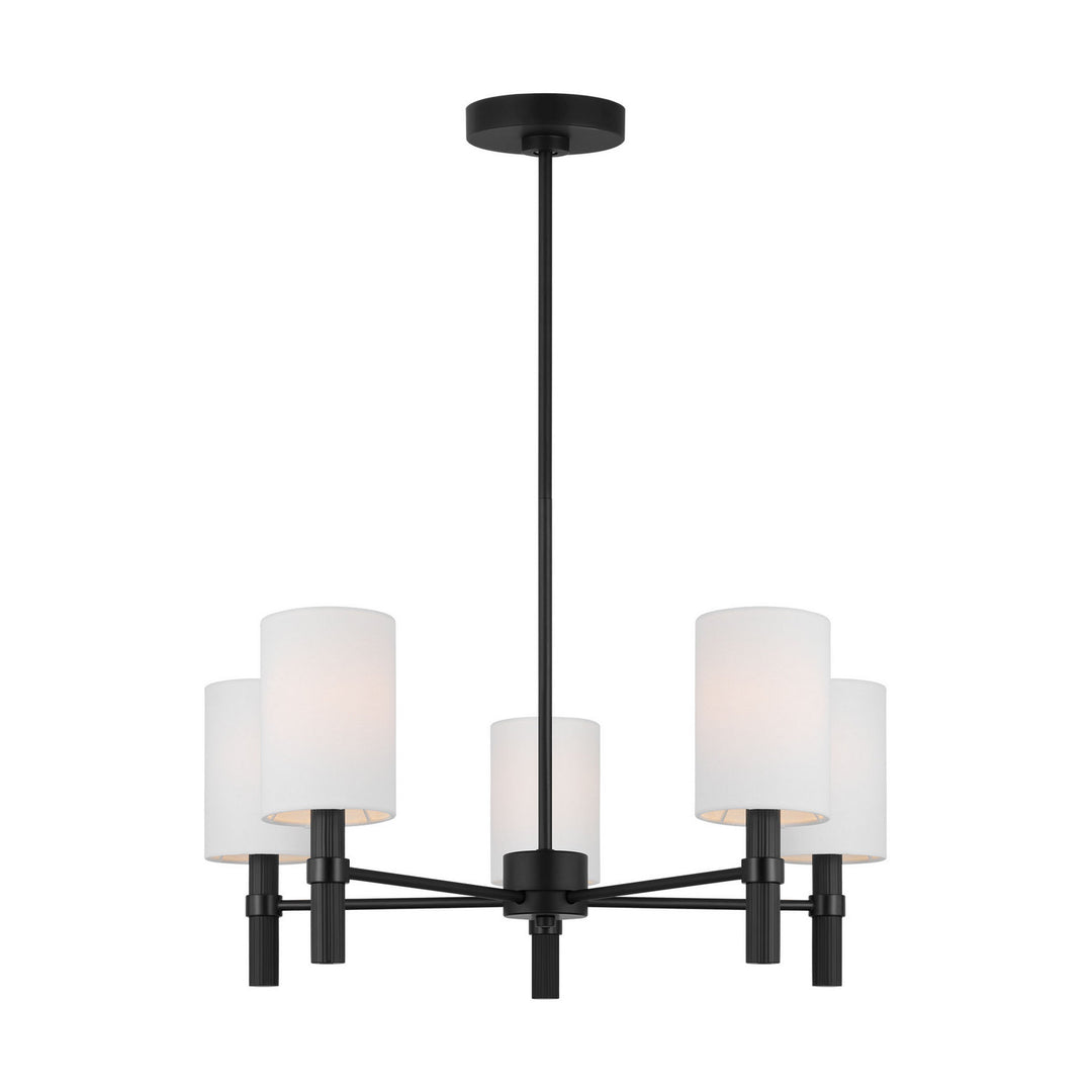 Visual Comfort Studio Canada - DJC1135MBK - Five Light Chandelier - Manor - Midnight Black