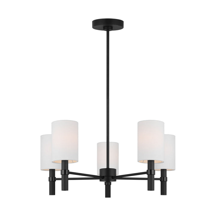 Visual Comfort Studio Canada - DJC1135MBK - Five Light Chandelier - Manor - Midnight Black