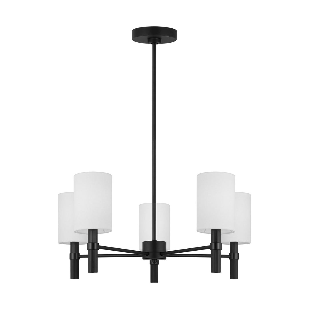 Visual Comfort Studio Canada - DJC1135MBK - Five Light Chandelier - Manor - Midnight Black