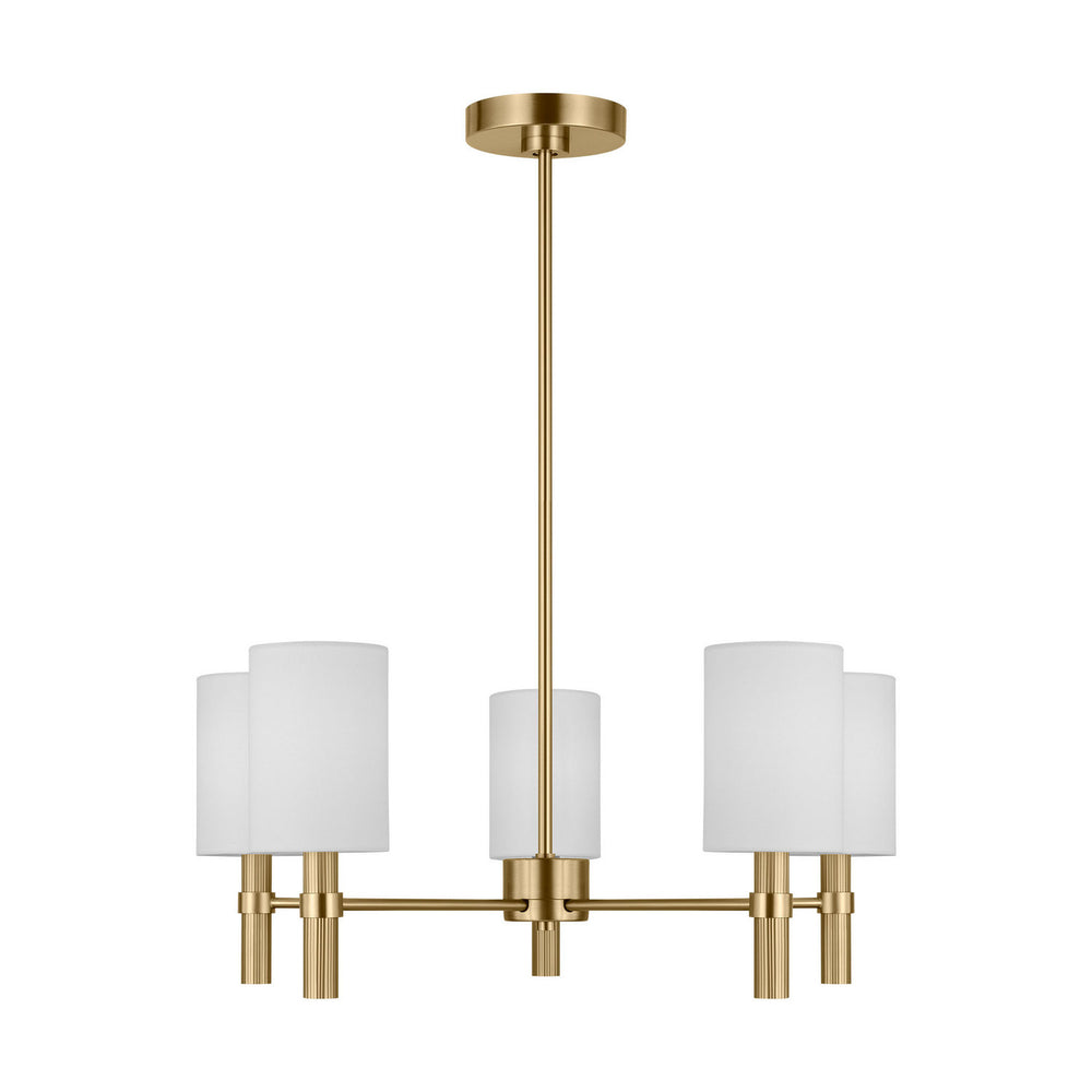 Visual Comfort Studio Canada - DJC1135SB - Five Light Chandelier - Manor - Satin Brass