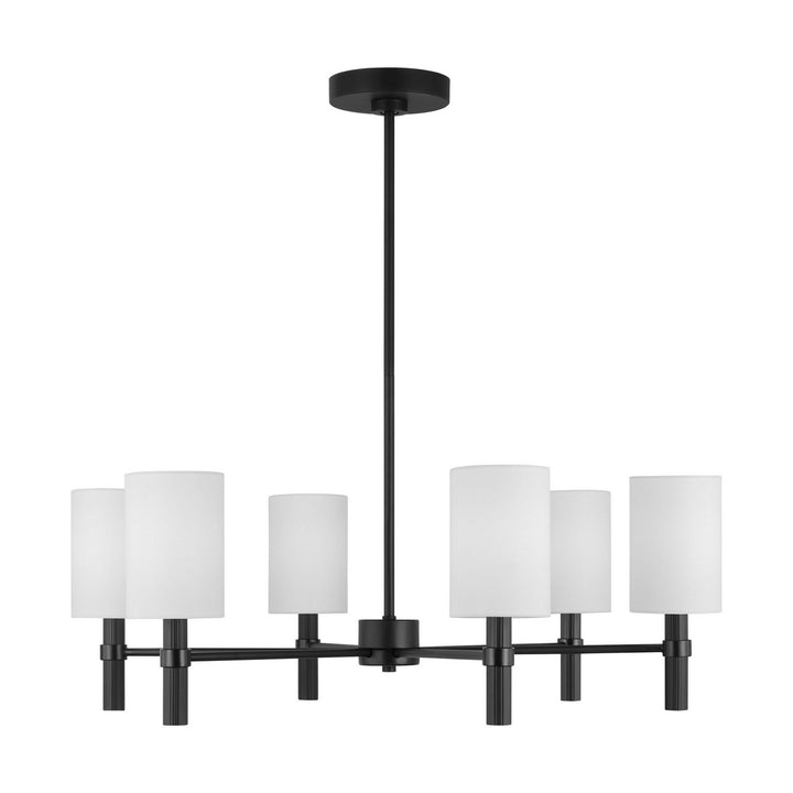 Visual Comfort Studio Canada - DJC1146MBK - Six Light Chandelier - Manor - Midnight Black