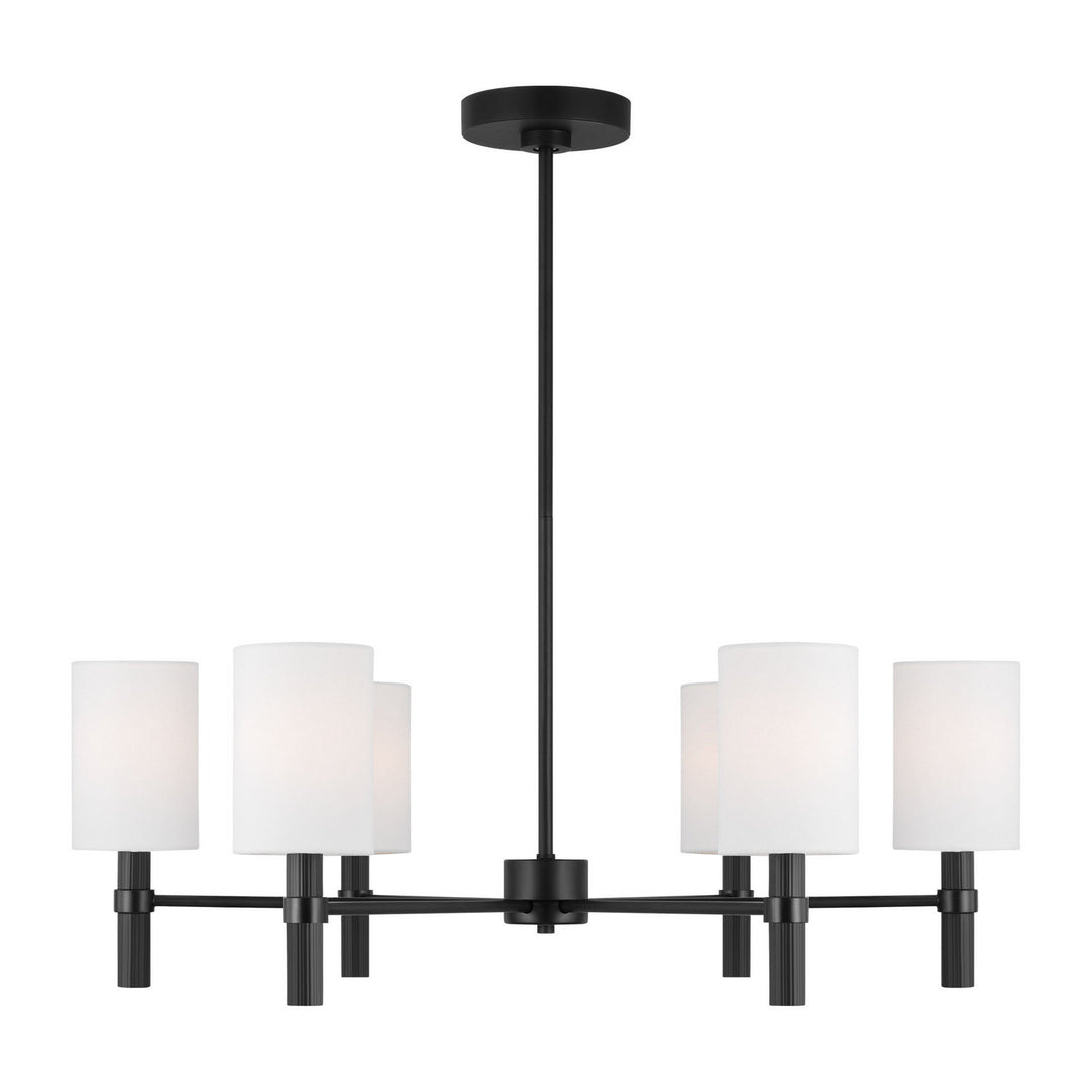 Visual Comfort Studio Canada - DJC1146MBK - Six Light Chandelier - Manor - Midnight Black