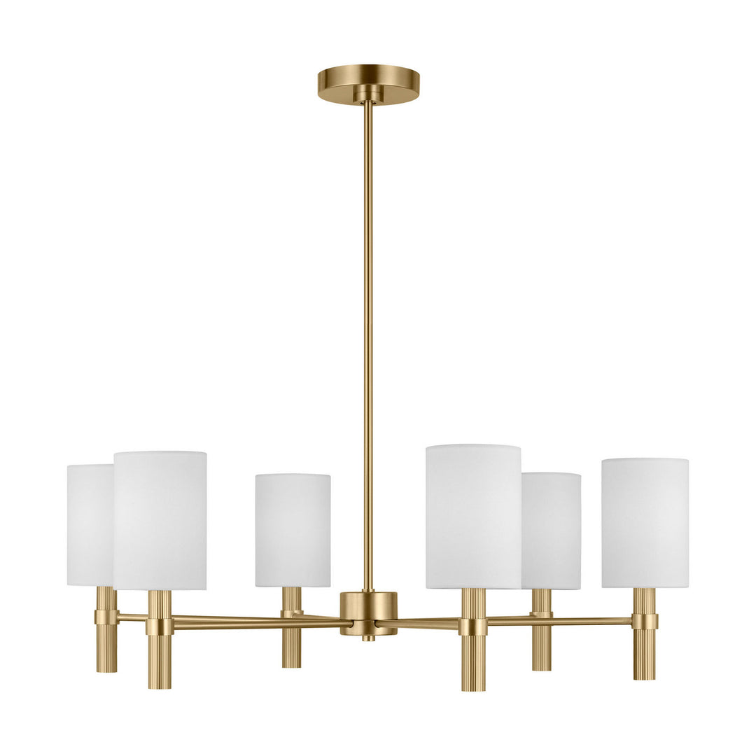 Visual Comfort Studio Canada - DJC1146SB - Six Light Chandelier - Manor - Satin Brass