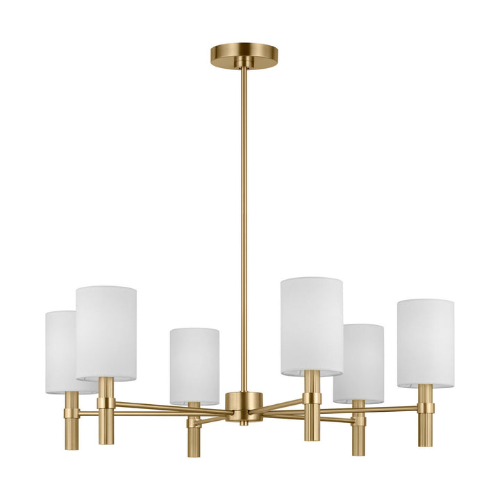 Visual Comfort Studio Canada - DJC1146SB - Six Light Chandelier - Manor - Satin Brass