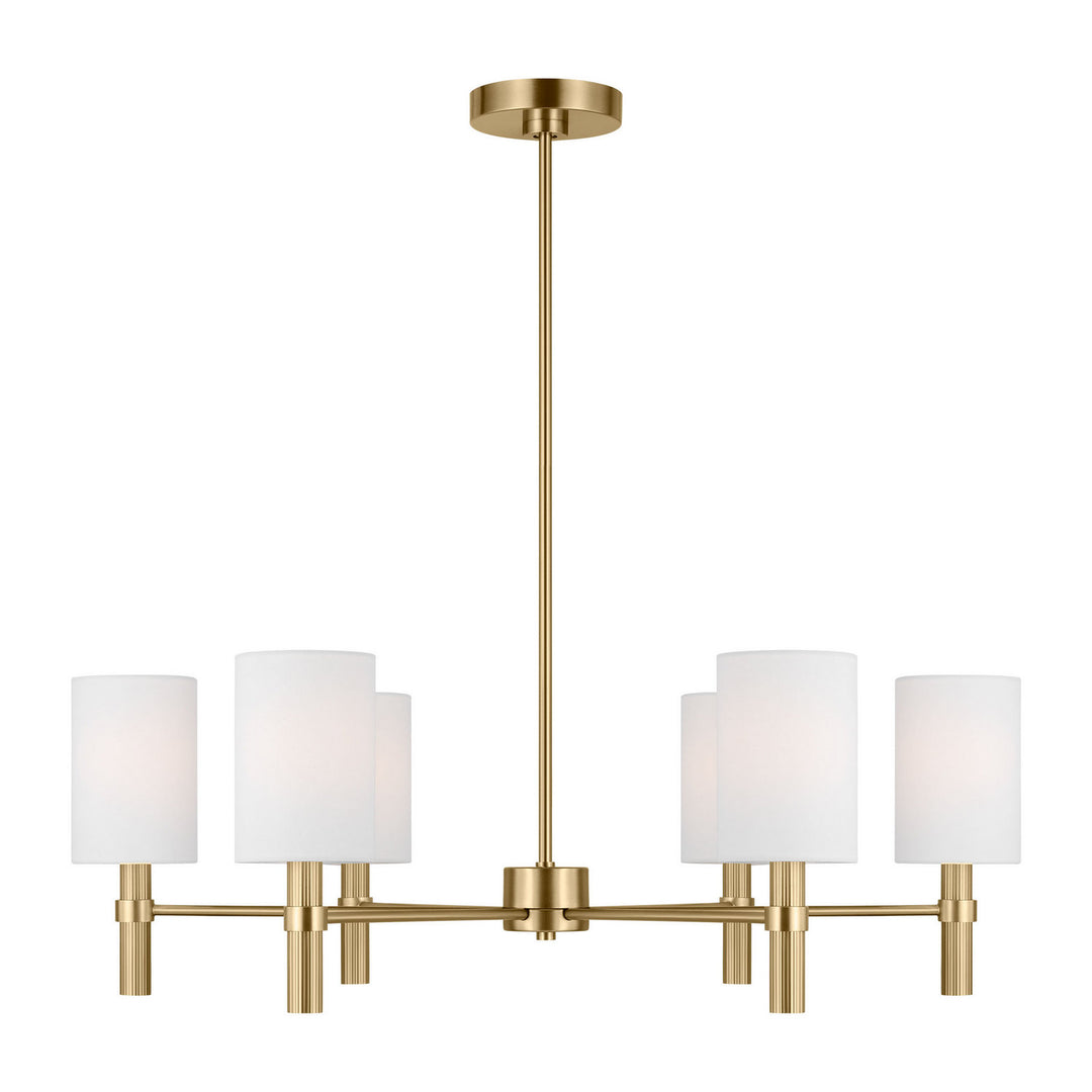 Visual Comfort Studio Canada - DJC1146SB - Six Light Chandelier - Manor - Satin Brass