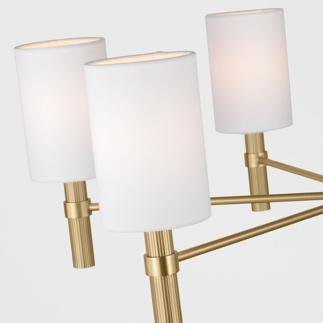 Visual Comfort Studio Canada - DJC1146SB - Six Light Chandelier - Manor - Satin Brass