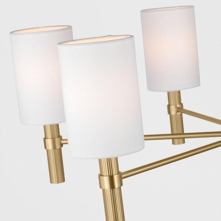 Visual Comfort Studio Canada - DJC1146SB - Six Light Chandelier - Manor - Satin Brass