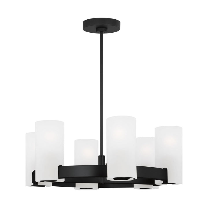 Visual Comfort Studio Canada - DJC1156MBK - Six Light Chandelier - Rhode - Midnight Black