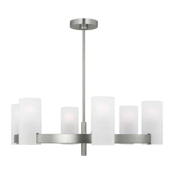 Visual Comfort Studio Canada - DJC1166BS - Six Light Chandelier - Rhode - Brushed Steel