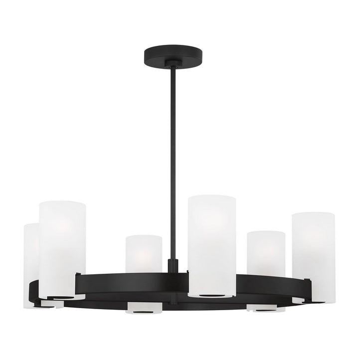 Visual Comfort Studio Canada - DJC1166MBK - Six Light Chandelier - Rhode - Midnight Black