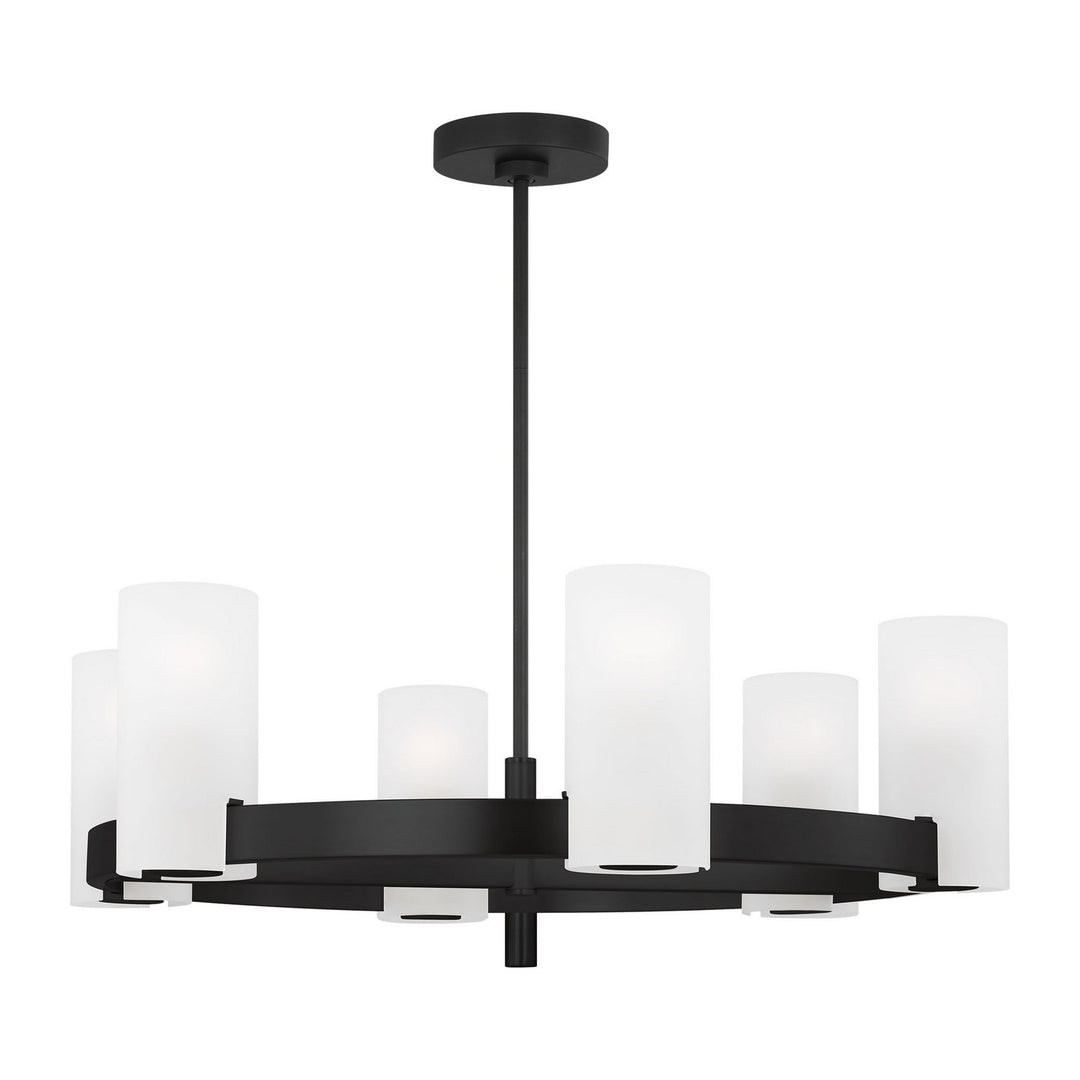 Visual Comfort Studio Canada - DJC1166MBK - Six Light Chandelier - Rhode - Midnight Black