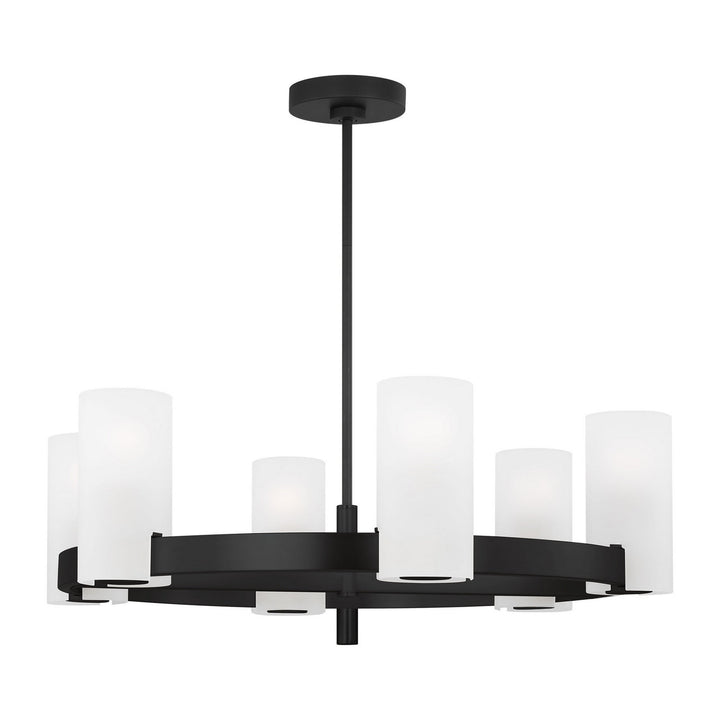 Visual Comfort Studio Canada - DJC1166MBK - Six Light Chandelier - Rhode - Midnight Black