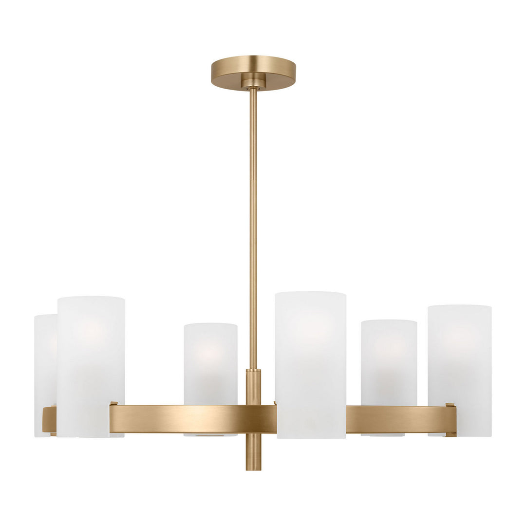 Visual Comfort Studio Canada - DJC1166SB - Six Light Chandelier - Rhode - Satin Brass