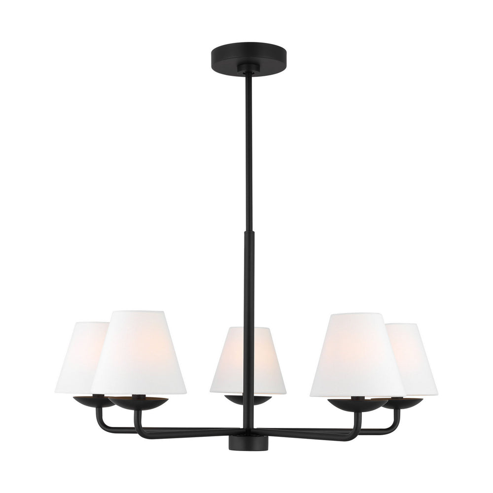 Visual Comfort Studio Canada - DJC1175MBK - Five Light Chandelier - Albion - Midnight Black