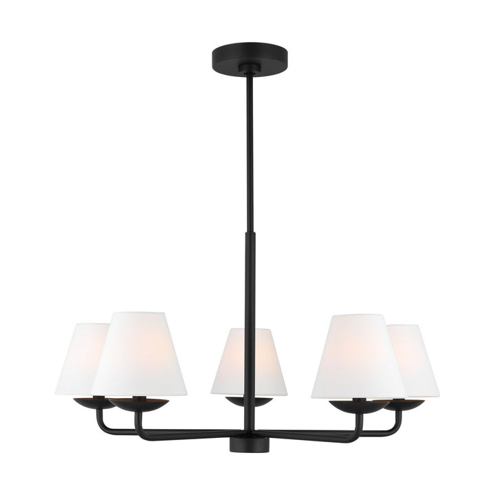Visual Comfort Studio Canada - DJC1175MBK - Five Light Chandelier - Albion - Midnight Black