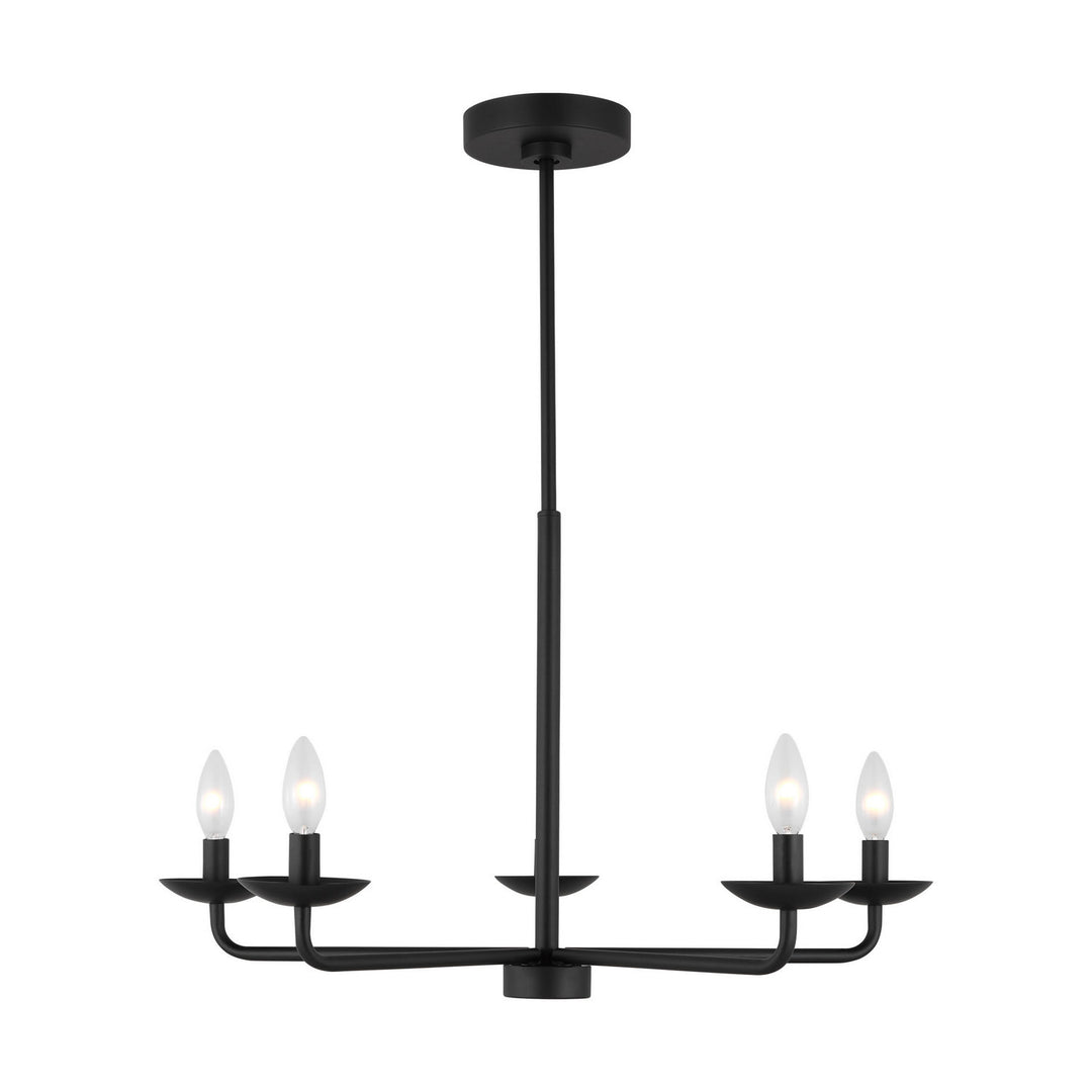 Visual Comfort Studio Canada - DJC1175MBK - Five Light Chandelier - Albion - Midnight Black