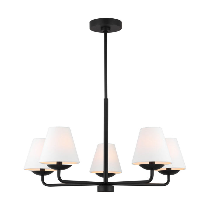 Visual Comfort Studio Canada - DJC1175MBK - Five Light Chandelier - Albion - Midnight Black