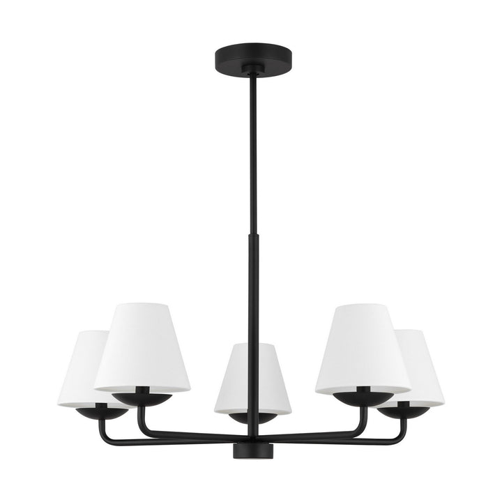 Visual Comfort Studio Canada - DJC1175MBK - Five Light Chandelier - Albion - Midnight Black